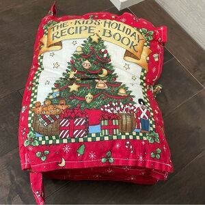 Vintage 90s The Kids Holidays Recipe Book Soft Fabric Cookbook